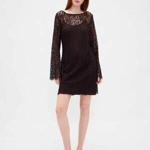 GAP Brown Lace Mini Dress Medium